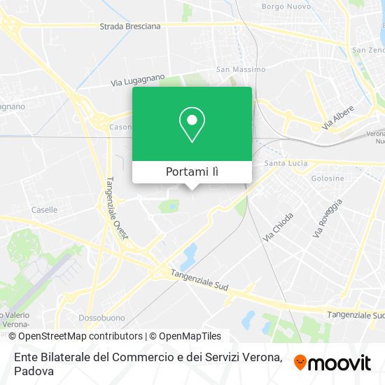 Mappa Ente Bilaterale del Commercio e dei Servizi Verona