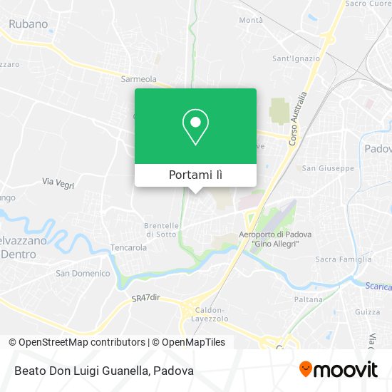 Mappa Beato Don Luigi Guanella