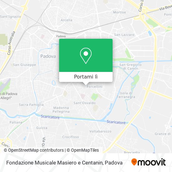 Mappa Fondazione Musicale Masiero e Centanin