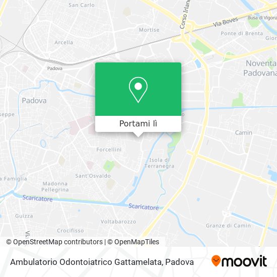 Mappa Ambulatorio Odontoiatrico Gattamelata