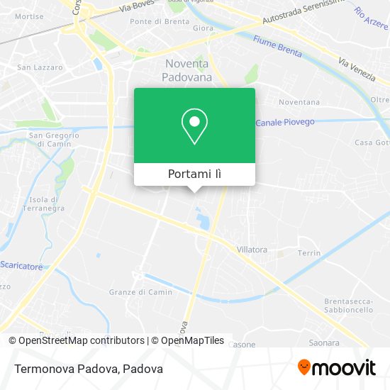 Mappa Termonova Padova