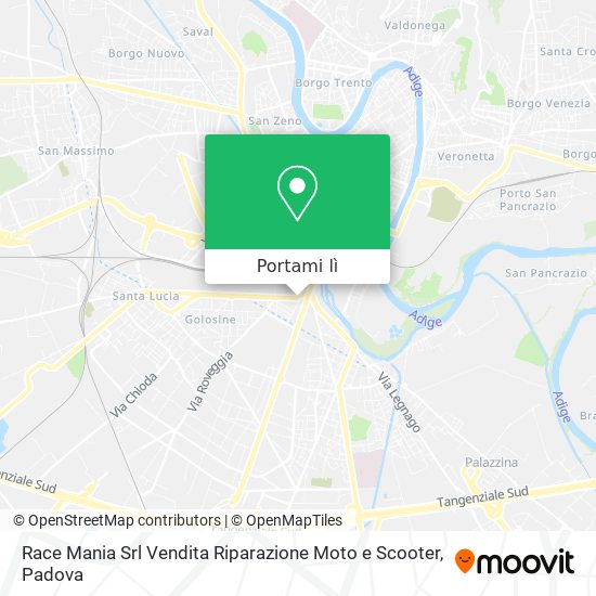 Mappa Race Mania Srl Vendita Riparazione Moto e Scooter