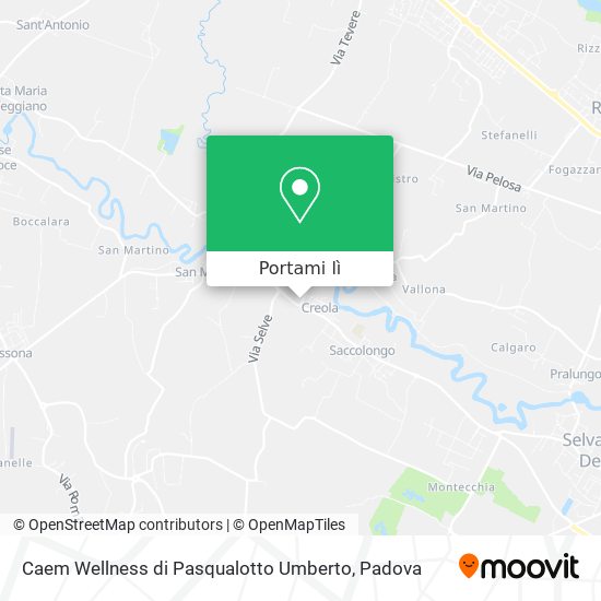 Mappa Caem Wellness di Pasqualotto Umberto