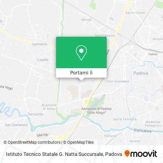 Mappa Istituto Tecnico Statale G. Natta Succursale