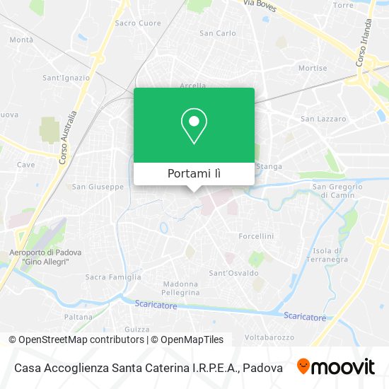 Mappa Casa Accoglienza Santa Caterina I.R.P.E.A.