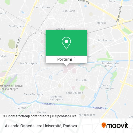 Mappa Azienda Ospedaliera Università