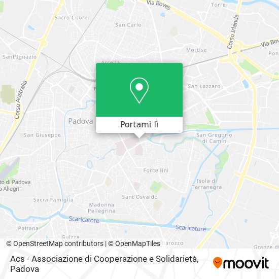 Mappa Acs - Associazione di Cooperazione e Solidarietà