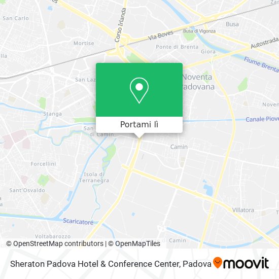 Mappa Sheraton Padova Hotel & Conference Center