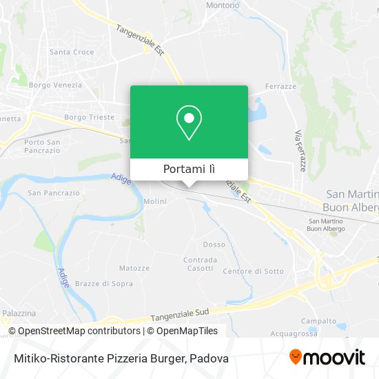Mappa Mitiko-Ristorante Pizzeria Burger