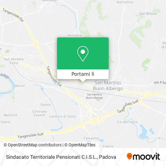 Mappa Sindacato Territoriale Pensionati C.I.S.L.