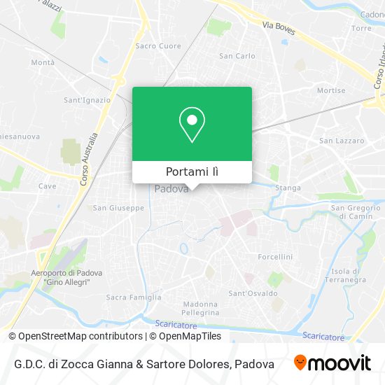 Mappa G.D.C. di Zocca Gianna & Sartore Dolores