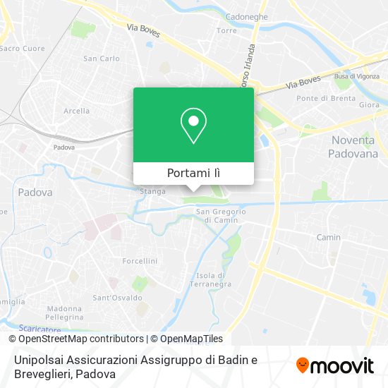 Mappa Unipolsai Assicurazioni Assigruppo di Badin e Breveglieri