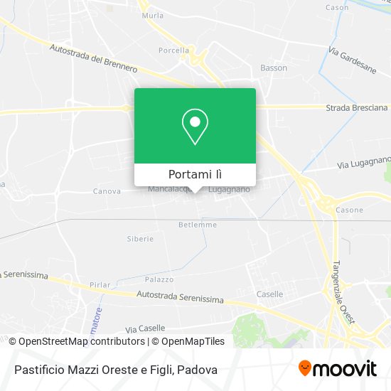 Mappa Pastificio Mazzi Oreste e Figli