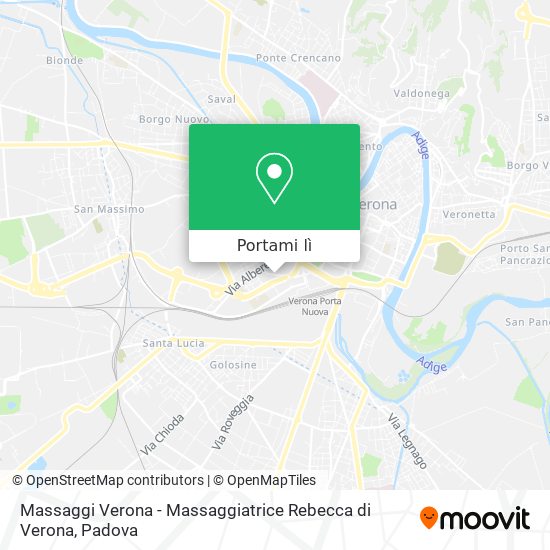 Mappa Massaggi Verona - Massaggiatrice Rebecca di Verona