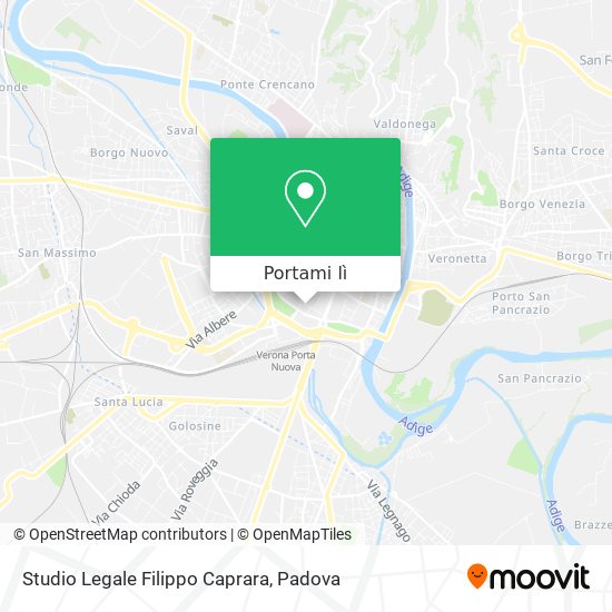Mappa Studio Legale Filippo Caprara
