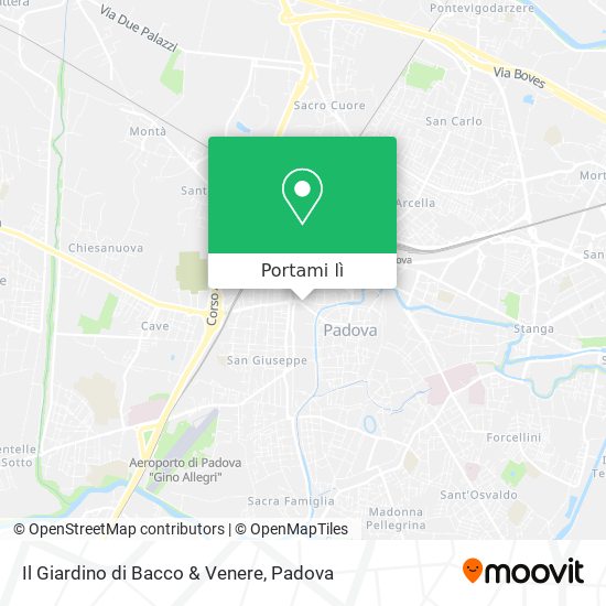 Mappa Il Giardino di Bacco & Venere
