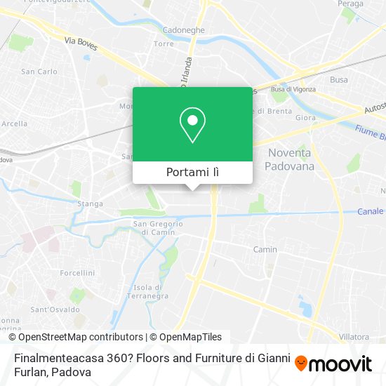 Mappa Finalmenteacasa 360? Floors and Furniture di Gianni Furlan
