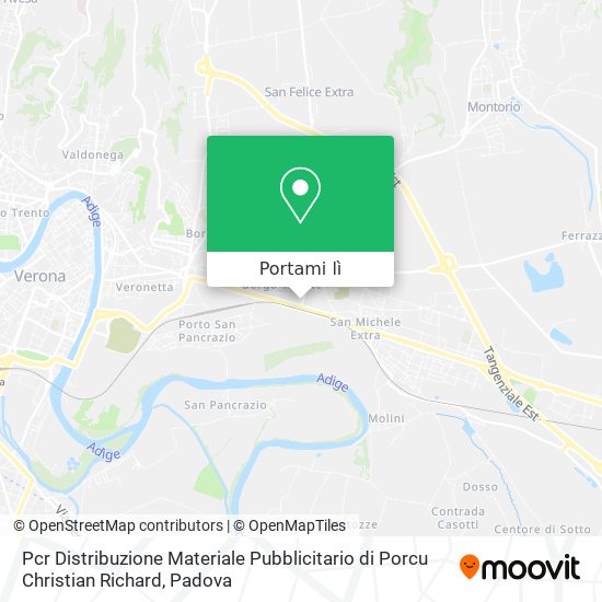 Mappa Pcr Distribuzione Materiale Pubblicitario di Porcu Christian Richard