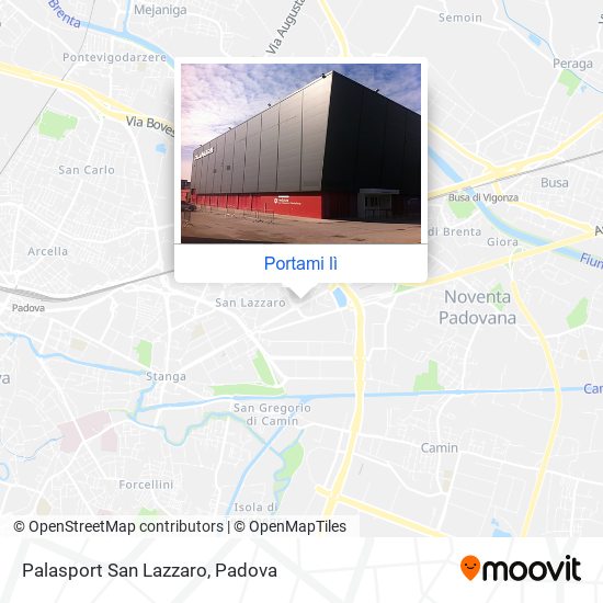 Mappa Palasport San Lazzaro