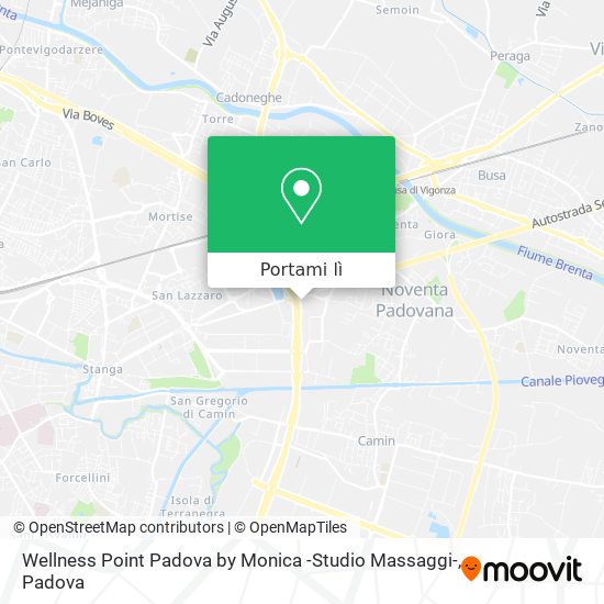 Mappa Wellness Point Padova by Monica -Studio Massaggi-