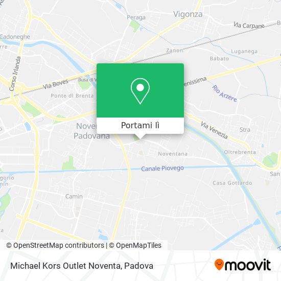Mappa Michael Kors Outlet Noventa