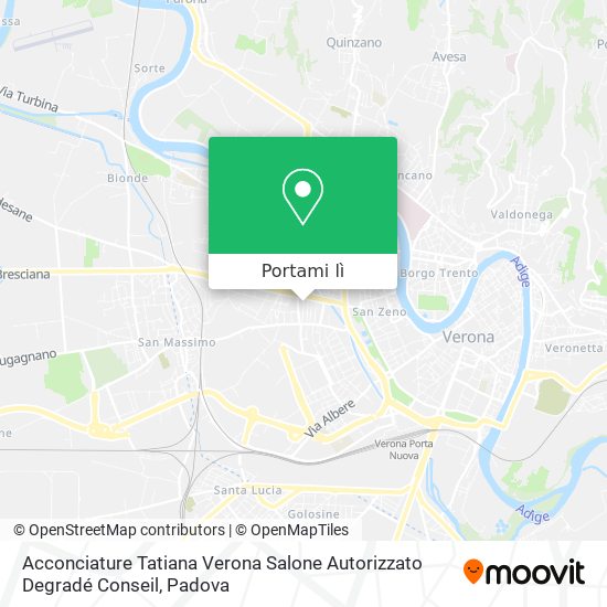 Mappa Acconciature Tatiana Verona Salone Autorizzato Degradé Conseil