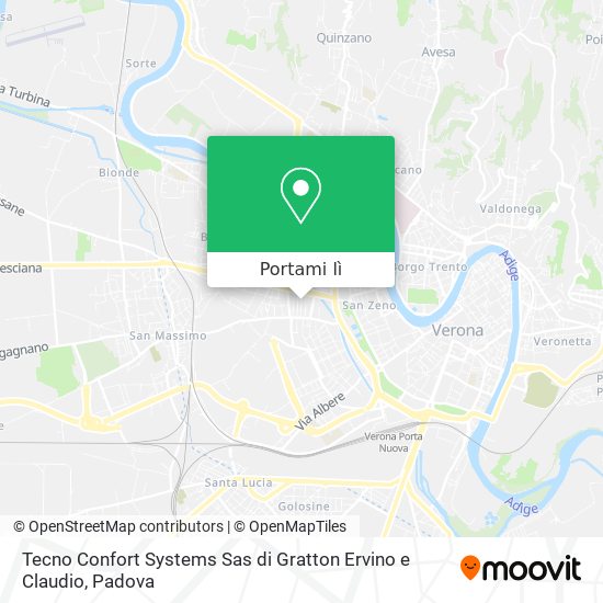 Mappa Tecno Confort Systems Sas di Gratton Ervino e Claudio