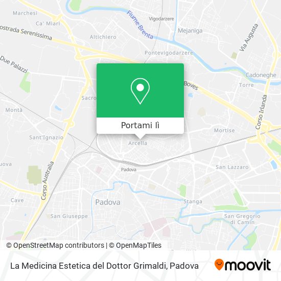 Mappa La Medicina Estetica del Dottor Grimaldi