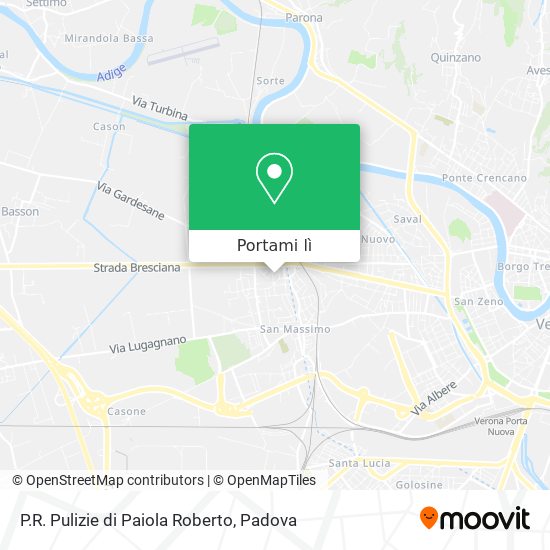 Mappa P.R. Pulizie di Paiola Roberto