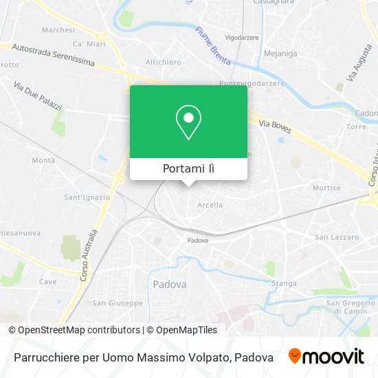 Mappa Parrucchiere per Uomo Massimo Volpato