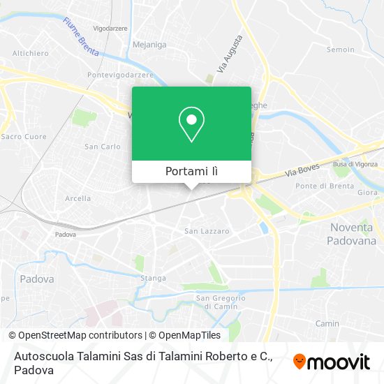 Mappa Autoscuola Talamini Sas di Talamini Roberto e C.