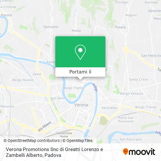 Mappa Verona Promotions Snc di Greatti Lorenzo e Zambelli Alberto