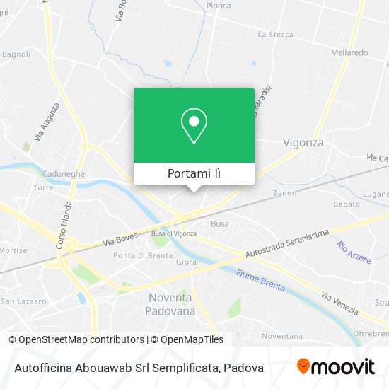 Mappa Autofficina Abouawab Srl Semplificata