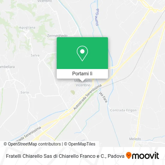 Mappa Fratelli Chiarello Sas di Chiarello Franco e C.