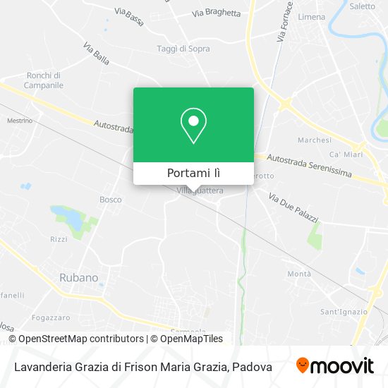 Mappa Lavanderia Grazia di Frison Maria Grazia