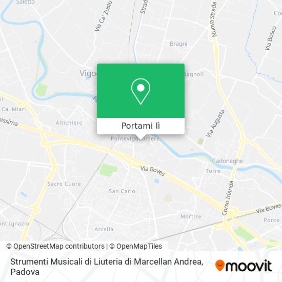 Mappa Strumenti Musicali di Liuteria di Marcellan Andrea