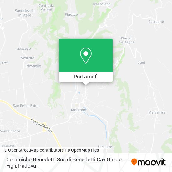 Mappa Ceramiche Benedetti Snc di Benedetti Cav Gino e Figli