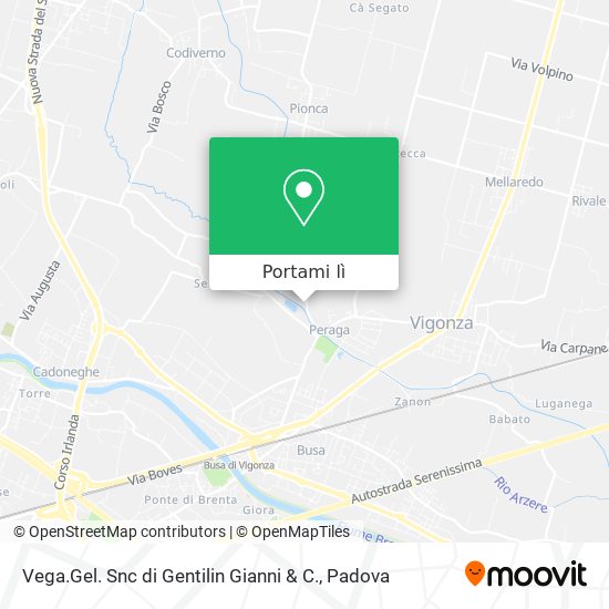 Mappa Vega.Gel. Snc di Gentilin Gianni & C.