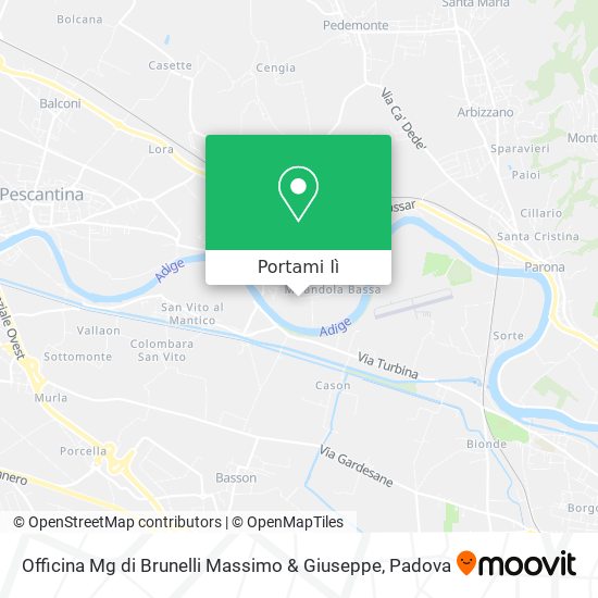 Mappa Officina Mg di Brunelli Massimo & Giuseppe