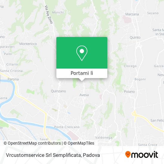 Mappa Vrcustomservice Srl Semplificata