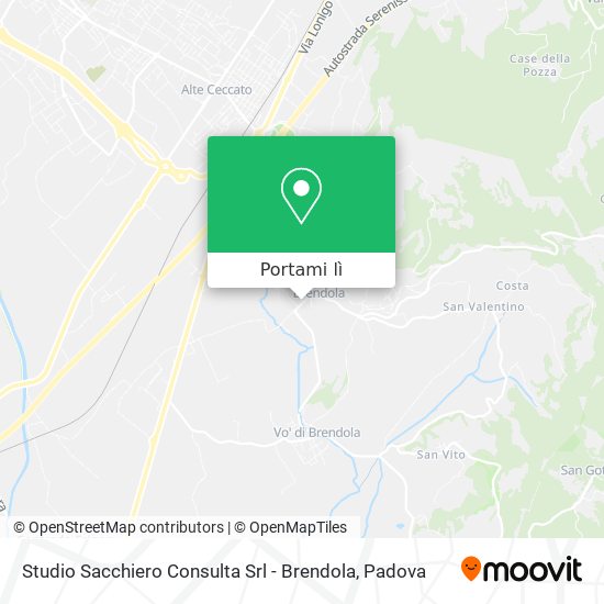 Mappa Studio Sacchiero Consulta Srl - Brendola