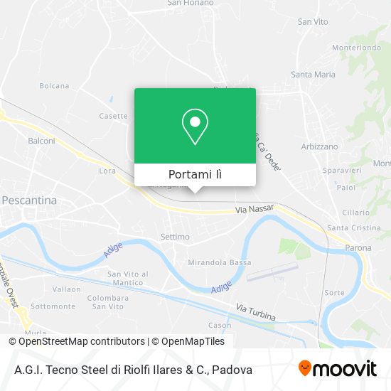 Mappa A.G.I. Tecno Steel di Riolfi Ilares & C.