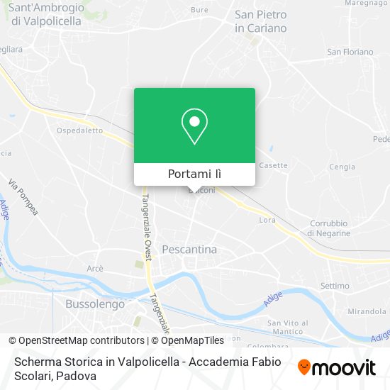 Mappa Scherma Storica in Valpolicella - Accademia Fabio Scolari