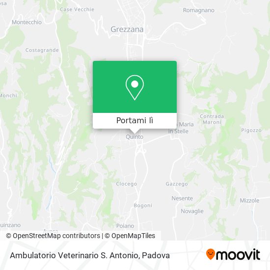 Mappa Ambulatorio Veterinario S. Antonio