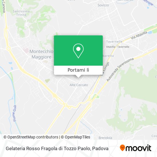 Mappa Gelateria Rosso Fragola di Tozzo Paolo