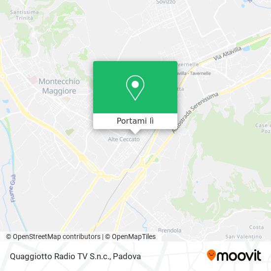 Mappa Quaggiotto Radio TV S.n.c.