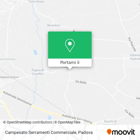 Mappa Campesato Serramenti Commerciale