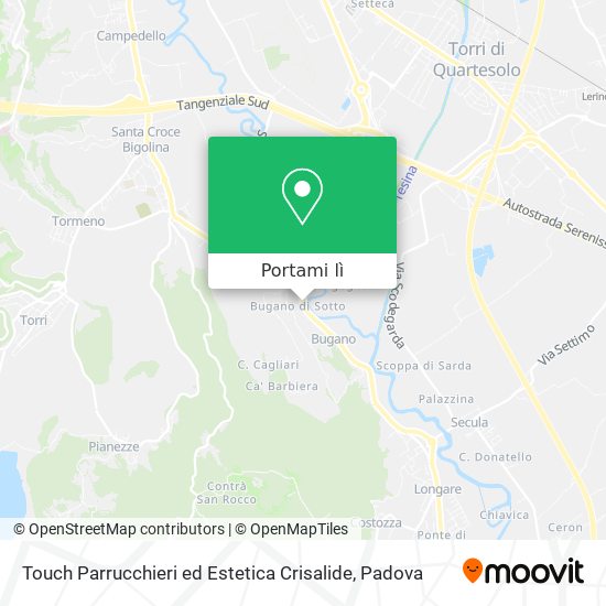 Mappa Touch Parrucchieri ed Estetica Crisalide