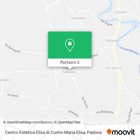 Mappa Centro Estetica Elisa di Contin Maria Elisa
