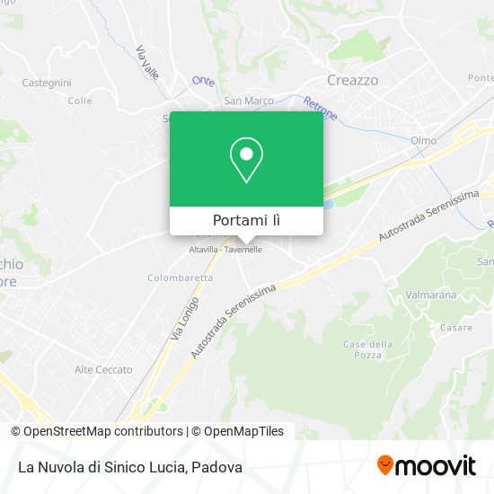 Mappa La Nuvola di Sinico Lucia